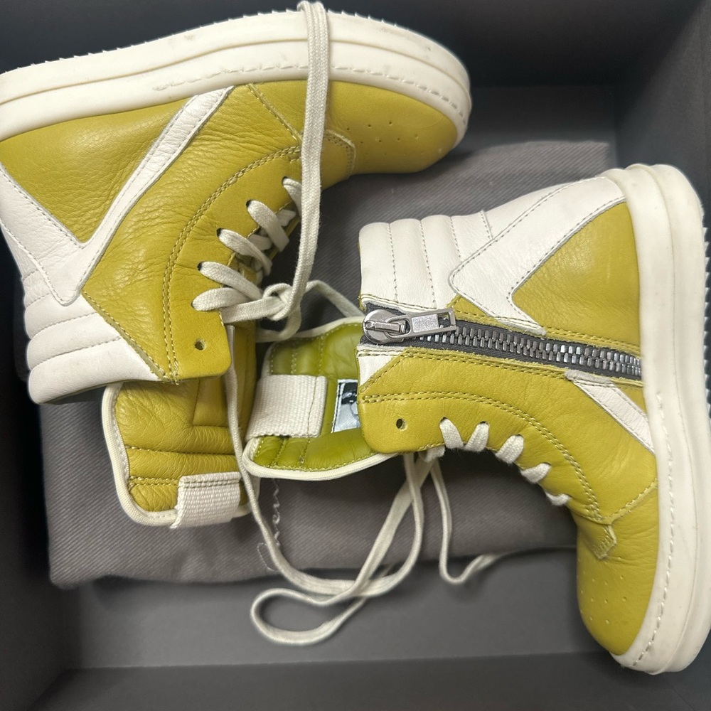 Rick Owens Kids Shoes in Yellow and White